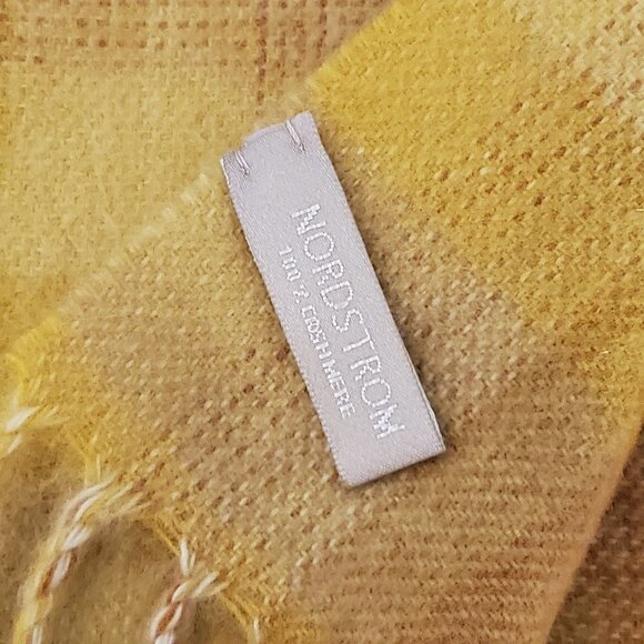 100% Cashmere Nordstrom Plaid Scarf Men's | Women's NWOT - Picture 5 of 6